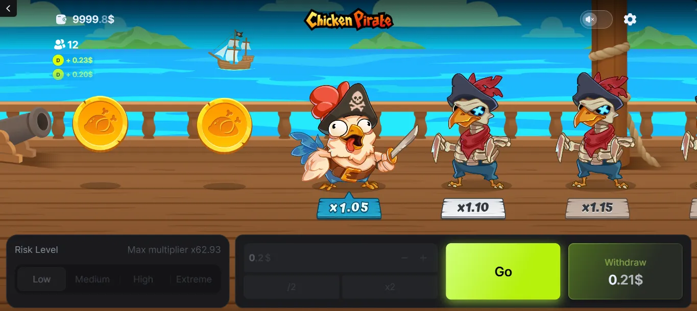 Chicken Pirate Game